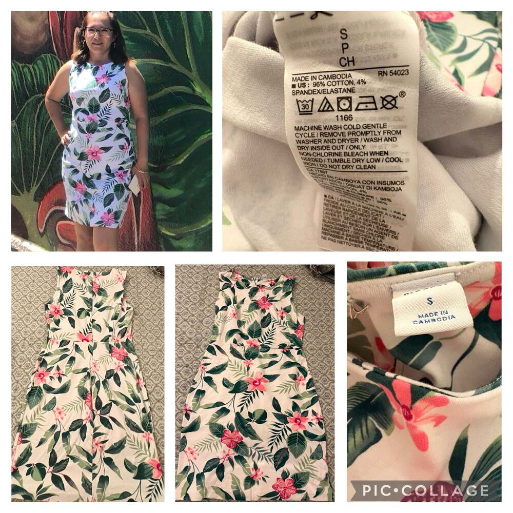 Old Navy Women's Tropical Floral Sleeveless Sheath Dress